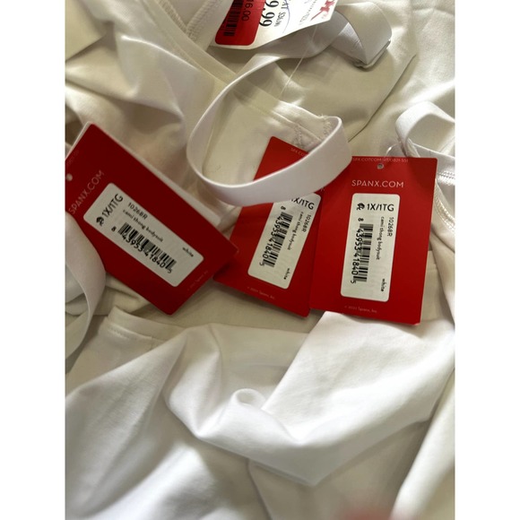 New SPANX Cami Thong Bodysuit, White Size 1X - Picture 8 of 8